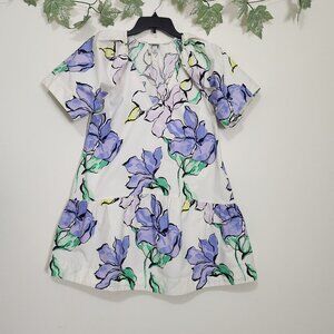 a new day Size XS Floral Print Tiered Mini Dress with Pockets